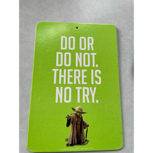 Star Wars Yoda Sign Green